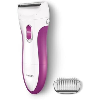 Philips Epilator SatinShave Essential Nat en droog gebruik ultieme huidbescherming Ergonomische handgreep Werkt op batterijen HP6341/00 Philips Epilator SatinShave Essential Nat en droog gebruik ultieme huidbescherming Ergonomische handgreep Werkt op batterijen HP6341/00
