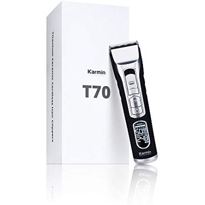 Karmin T70 - Professionele tondeuse voor mannen - Zelfslijpende keramische messen - LCD-scherm Karmin T70 - Professionele tondeuse voor mannen - Zelfslijpende keramische messen - LCD-scherm