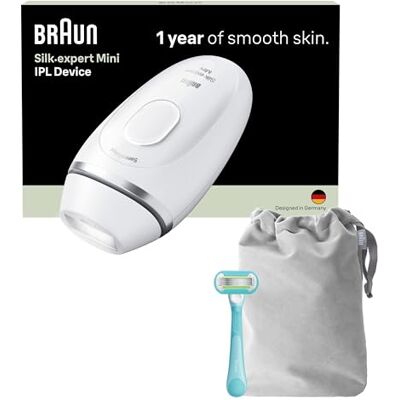 Braun Silk·Expert PL1114 mini-epilator met lichtpuls, met scheerapparaat, wit Braun Silk·Expert PL1114 mini-epilator met lichtpuls, met scheerapparaat, wit