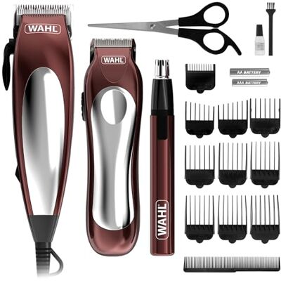 Wahl Home Pro Combo 3in1, tondeuse cadeauset, tondeuses voor mannen, scheerapparaat met snoer, baardtrimmers mannen, stoppelbaardtrimmer, persoonlijk trimmen, mannelijke verzorgingsset, groomingset Wahl Home Pro Combo 3in1, tondeuse cadeauset, tondeuses voor mannen, scheerapparaat met snoer, baardtrimmers mannen, stoppelbaardtrimmer, persoonlijk trimmen, mannelijke verzorgingsset, groomingset