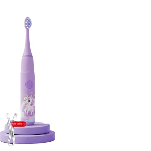 YTFSKFUI Sonic Elektrische tandenborstel, 4 modi, elektrische tandenborstels voor kinderen, met timer, USB-oplaadbaar, elektrische tandenborstel voor baby's, met 3 opzetborstels, elektrische tandenborstel voor