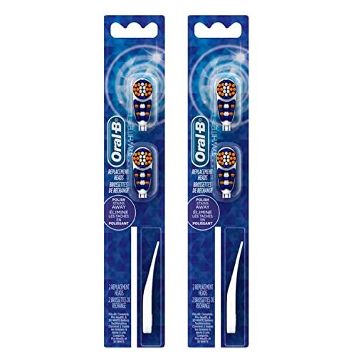 Oral-B 3D witte vervangende koppen 2 telling (2 pak)