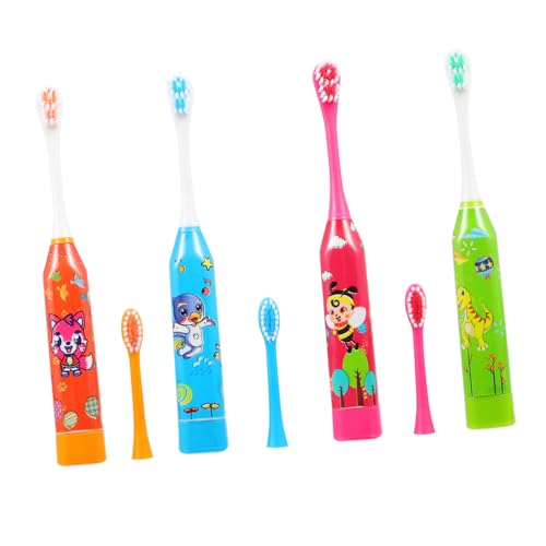 HAPINARY 4 Stuks automatische tandenborstel elektrische reiniger tandenborstel voor 's elektrische tandenborstel electric toothbrush tandenborstels voor kinderen tandenborstel