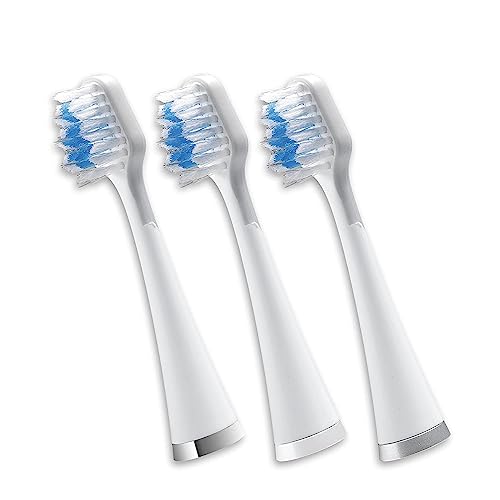 Waterpik Triple Sonic Vervangende Borstelkoppen, Complete Care Vervangende Tandenborstelkoppen, STRB-3WW, 3 Count, Wit