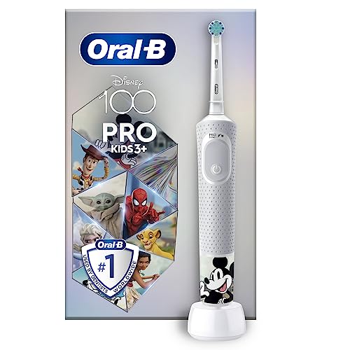 Oral-B Pro Kids elektrische tandenborstel, speciale editie, 1 handvat, 1 tandenborstelkop, ontworpen door Braun voor kinderen vanaf 3 jaar