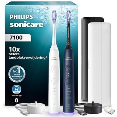 Philips Sonicare 7100 HX7429/01 - elektrische tandenborstel - Marineblauw, Wit Philips Sonicare 7100 HX7429/01 - elektrische tandenborstel - Marineblauw, Wit