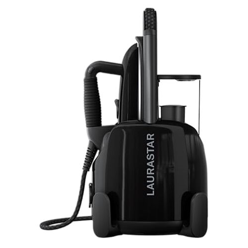 Laurastar Lift Plus Ultimate Black Stoomstrijkijzer, 3-in-1 Strijkstation, dat je kleding ontvouwt, Strijkt en reinigt, Hygiënische Stoom, Afneembare watertank, Groenicaal Strijken, Automatische