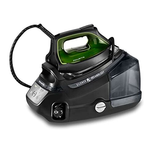 Rowenta DG9248 Silence Steam Pro stoomstrijkijzerstation   2800 Watt   Extra stoomstoot: 620 g/min.   Tankinhoud: 1300 ml   zwart/groen