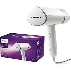 Philips STH3020/16 3000 Series stoompan, compact en opvouwbaar, 30 seconden klaar voor gebruik, geen strijkplank nodig, 1000 W, tot 20 g/min, wit