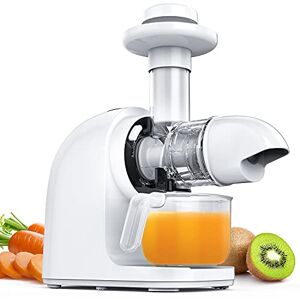 ZilloRiver Sapcentrifuge E3C, fruitpers, groenten en fruit, sorbet, professionele sapcentrifuge, koude pers, BPA-vrij, met keramische schroef, omkeerfunctie, stille motor, toerental 70 tpm, wit ZilloRiver Sapcentrifuge E3C, fruitpers, groenten en fruit, sorbet, professionele sapcentrifuge, koude pers, BPA-vrij, met keramische schroef, omkeerfunctie, stille motor, toerental 70 tpm, wit
