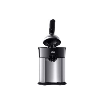 Braun CitrusQuick 7 Elektrische citruspers, sappers met hefboomarm, druppelstop, directe uitloop voor hoge glazen, vaatwasmachinebestendige onderdelen, 160 W, zwart (CJ7050BK) Braun CitrusQuick 7 Elektrische citruspers, sappers met hefboomarm, druppelstop, directe uitloop voor hoge glazen, vaatwasmachinebestendige onderdelen, 160 W, zwart (CJ7050BK)