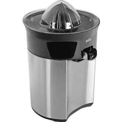 Braun CitrusQuick 5 CJ5050 BK Citruspers, directe sapuitloop, anti-druppeluitloop, automatische start/stop, eenvoudige reiniging, direct serveersysteem, inclusief beschermdeksel, 60 W, zwart Braun CitrusQuick 5 CJ5050 BK Citruspers, directe sapuitloop, anti-druppeluitloop, automatische start/stop, eenvoudige reiniging, direct serveersysteem, inclusief beschermdeksel, 60 W, zwart