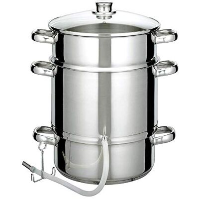 GSM 555975 - Roestvrijstalen Sapcentrifuge met Glazen Deksel - 26cm GSM 555975 - Roestvrijstalen Sapcentrifuge met Glazen Deksel - 26cm