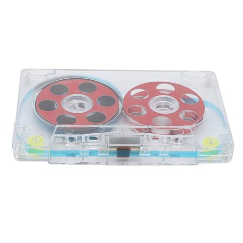 Topiky Reel to Reel Lege Audiocassette voor Muziekopname, 46 Minuten Opnametijd Geluidsarme Doe-Het-zelf Lege Muziekcassettes voor Het Opnemen van Muziek (rood)