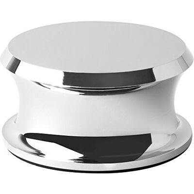 Hudson Hi-Fi BigBen Recordgewichtstabilisator met beschermende lederen pad 13-Ounce Vinyl draaitafel Gewicht Duurzame en stijlvolle LP-stabilisator Past op elke draaitafel Chroom Hudson Hi-Fi BigBen Recordgewichtstabilisator met beschermende lederen pad 13-Ounce Vinyl draaitafel Gewicht Duurzame en stijlvolle LP-stabilisator Past op elke draaitafel Chroom