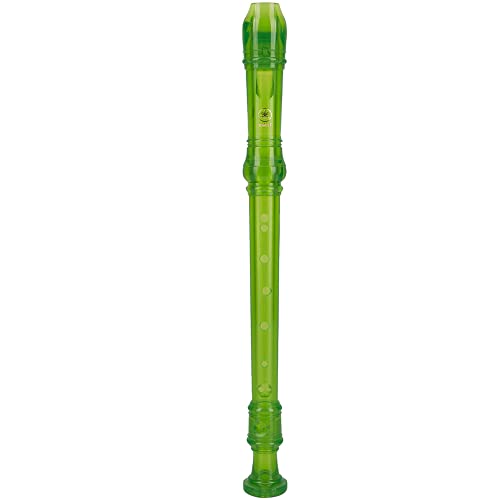 Yamaha Recorder Soprano Recorder, Duitse vingering, doorschijnend groen