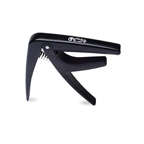 Martin 18A0123 Guitar Capo, Verstelbare Gitaar Capo voor Akoestische, Klassieke en Elektrische Gitaren, Zwart