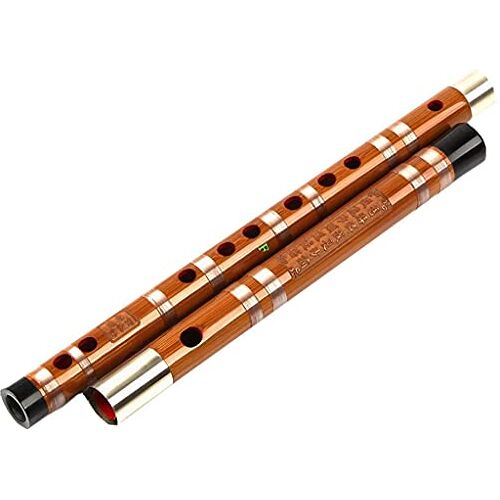 FURLOU Chinees muziekinstrument Dizi Dwarsfluit Bamboefluit(Color:C)