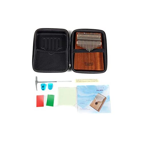 Gewa Kalimba duim piano solid mahonie, 17 stalen rieten, stembaar, incl. tas, stemhamer, gebruiksaanwijzing