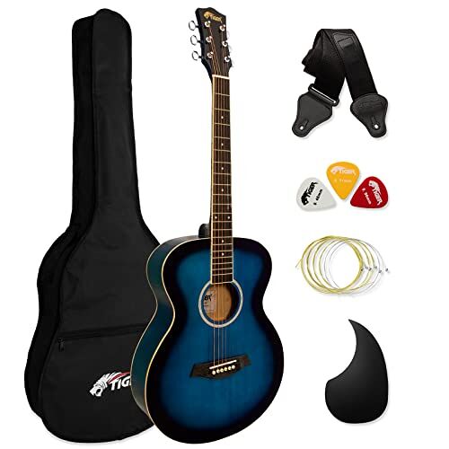 TIGER ACG2-BL akoestische gitaar set blauw