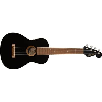 Fender Avalon Tenor Ukelele, walnoot vingerboard, in zwart Fender Avalon Tenor Ukelele, walnoot vingerboard, in zwart