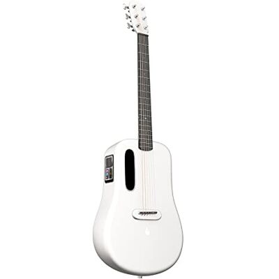 Lava ME 3 Smartguitar, koolstofvezel akoestische gitaar met stemapparaat, meerdere prestatie-effecten, geschikt voor beginners, volwassenen, juiste reisgitaar (wit 91 cm piano bag) Lava ME 3 Smartguitar, koolstofvezel akoestische gitaar met stemapparaat, meerdere prestatie-effecten, geschikt voor beginners, volwassenen, juiste reisgitaar (wit 91 cm piano bag)