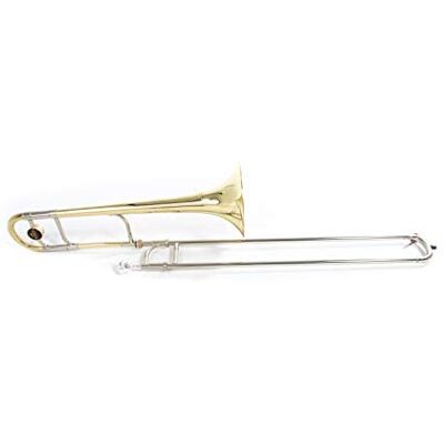 Roy Benson Bb tenortrombone TT-236 (8" koperen beker, 13,34 mm boring, nikkelzilveren schuiven van hoge kwaliteit, professionele geluidskwaliteit, makkelijk mee te nemen gevormde koffer) Roy Benson Bb tenortrombone TT-236 (8" koperen beker, 13,34 mm boring, nikkelzilveren schuiven van hoge kwaliteit, professionele geluidskwaliteit, makkelijk mee te nemen gevormde koffer)