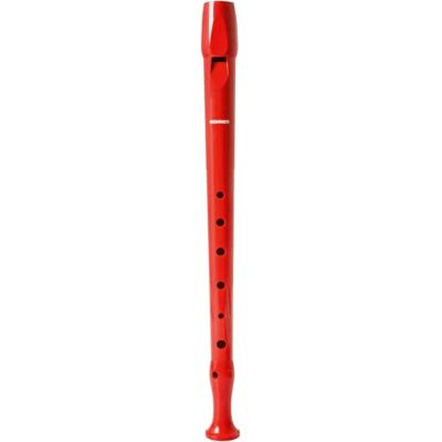 Hohner 9508 fluit rood hoesje groen transparant Hohner 9508 fluit rood hoesje groen transparant