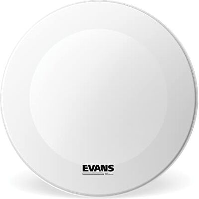EVANS EQ3 20" Resonant Coated Bass Drum Head zonder poort Wit EVANS EQ3 20" Resonant Coated Bass Drum Head zonder poort Wit