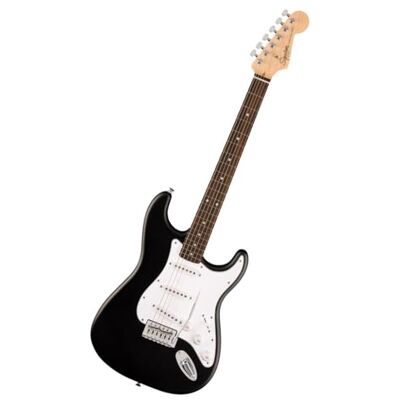 Fender Squier Debut Series Stratocaster Electric Guitar, Beginner Guitar, with 2-Year Warranty, Black Elektrische gitaar voor beginners en kinderen, gratis virtuele onderwijs, gemakkelijk te spelen handgreep Fender Squier Debut Series Stratocaster Electric Guitar, Beginner Guitar, with 2-Year Warranty, Black Elektrische gitaar voor beginners en kinderen, gratis virtuele onderwijs, gemakkelijk te spelen handgreep