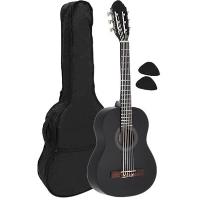 Juan Miguel Navarrez Navarrez NV16 klassieke gitaar 1/2 zwart incl. Gig Bag, plectrums Juan Miguel Navarrez Navarrez NV16 klassieke gitaar 1/2 zwart incl. Gig Bag, plectrums