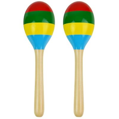 A-Star Houten Meerkleurig Maracas Paar 22cm Shaker Rattle, Percussie Ritme Instrument A-Star Houten Meerkleurig Maracas Paar 22cm Shaker Rattle, Percussie Ritme Instrument
