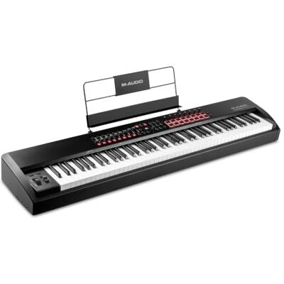 M-Audio Hammer 88 Pro MIDI-Controller met Gewogen Toetsen 88 Gewogen Toetsen met Aftertouch, 16 Ritme-Pads, 9 Faders, Complete Softwaresuite Inbegrepen M-Audio Hammer 88 Pro MIDI-Controller met Gewogen Toetsen 88 Gewogen Toetsen met Aftertouch, 16 Ritme-Pads, 9 Faders, Complete Softwaresuite Inbegrepen