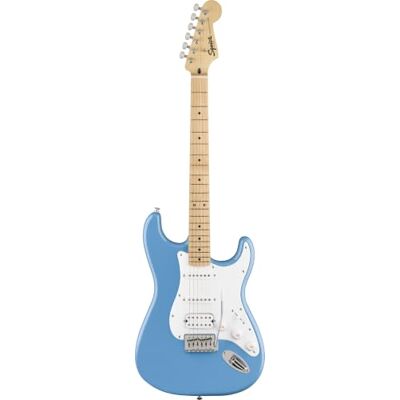 Fender FSR Squier Sonic Stratocaster HSS elektrische gitaar, esdoorn toets, witte slagplaat, California Blue Fender FSR Squier Sonic Stratocaster HSS elektrische gitaar, esdoorn toets, witte slagplaat, California Blue