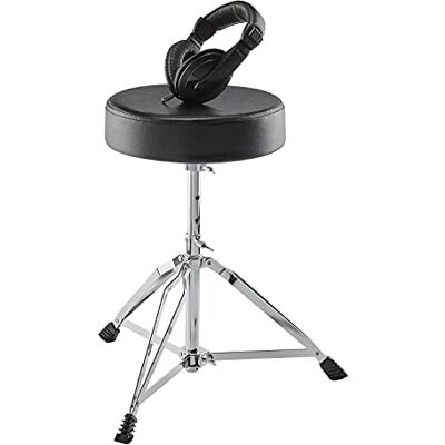 Alesis Drum Essentials Bundle Accessoireset voor Drumstel Dubbelverstevigde, Verstelbare Drumkruk, On‑Ear Hoofdtelefoon, voor E‑Drummers Alesis Drum Essentials Bundle Accessoireset voor Drumstel Dubbelverstevigde, Verstelbare Drumkruk, On‑Ear Hoofdtelefoon, voor E‑Drummers