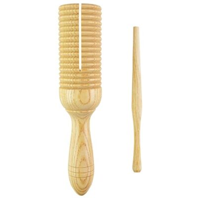 A-Star Enkele Houten Guiro Tone Houtblok Agogo met Klopper Ritme Percussie Instrument A-Star Enkele Houten Guiro Tone Houtblok Agogo met Klopper Ritme Percussie Instrument