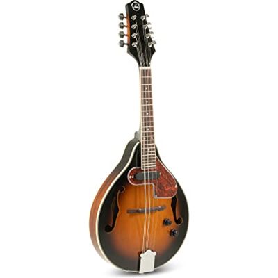 GEWA E-akoestische Mandoline A-1 Select sparren bovenblad bodem/zijkanten mahonie piëzo met volumeregeling en toonregeling incl. premium koffer vintage sunburst hoogglanslak GEWA E-akoestische Mandoline A-1 Select sparren bovenblad bodem/zijkanten mahonie piëzo met volumeregeling en toonregeling incl. premium koffer vintage sunburst hoogglanslak