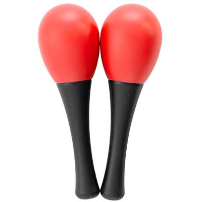 Mad About MAR01 Mini Maracas in rood, Egg Shaker Maracas, Paar Percussie Shakers voor Scholen en Percussie Groepen Mad About MAR01 Mini Maracas in rood, Egg Shaker Maracas, Paar Percussie Shakers voor Scholen en Percussie Groepen
