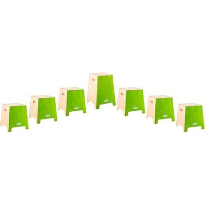 Nino Percussion Klaslokaal Stapelbare Cajon Box Drum—Groepsritmeset, 7 st. Nino Percussion Klaslokaal Stapelbare Cajon Box Drum—Groepsritmeset, 7 st.