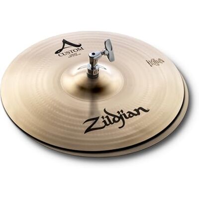 Zildjian A Custom Series 14" Hi-Hat bekkens Paar Briljante afwerking Zildjian A Custom Series 14" Hi-Hat bekkens Paar Briljante afwerking