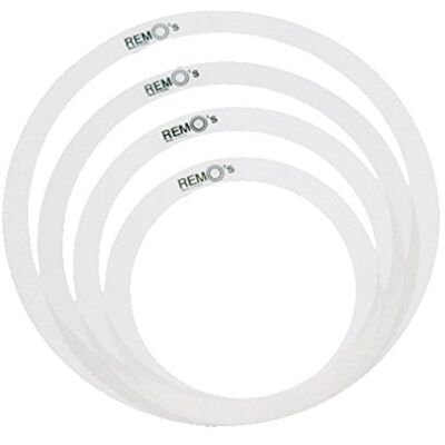 REMO Dempingsringen, 25,4 cm (10 inch), 30,5 cm (12 inch), 33 cm (13 inch), 40,6 cm (16 inch) REMO Dempingsringen, 25,4 cm (10 inch), 30,5 cm (12 inch), 33 cm (13 inch), 40,6 cm (16 inch)