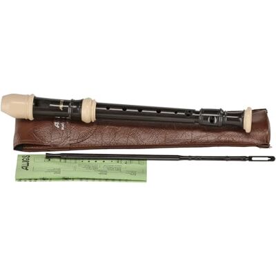 Aulos F-sopraninoblokfluit Symphony 506B donkerbruin/ivoorkleurig Duitse greep, met dubbelgaten met etui, grijptabel 3-delig met gebogen windkanaal Aulos F-sopraninoblokfluit Symphony 506B donkerbruin/ivoorkleurig Duitse greep, met dubbelgaten met etui, grijptabel 3-delig met gebogen windkanaal