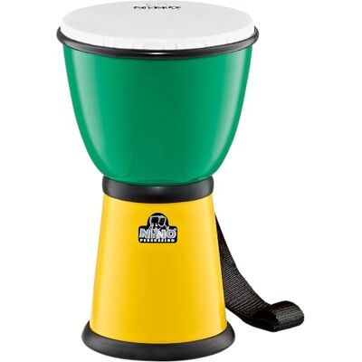 Nino Percussion Nino18G/Y ABS djembe groengeel Nino Percussion Nino18G/Y ABS djembe groengeel