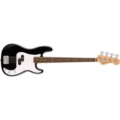 Fender Squier Debut Series Precision Bass Guitar, Beginner Guitar, with 2-Year Warranty, Black Fender Squier Debut Series Precision Bass Guitar, Beginner Guitar, with 2-Year Warranty, Black