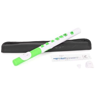 Nuvo N430TWGN Toot Trim Geleverd met Tas, Wit/Groen Nuvo N430TWGN Toot Trim Geleverd met Tas, Wit/Groen
