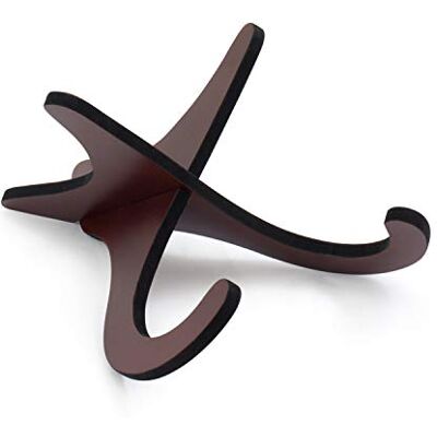 Tiger Houten X-Frame Standaard voor Ukelele, Banjo en Viool Afneembare mahoniehouten standaard geschikt voor ukelele, mandoline, banjo en viool, stevig en compact ontwerp Tiger Houten X-Frame Standaard voor Ukelele, Banjo en Viool Afneembare mahoniehouten standaard geschikt voor ukelele, mandoline, banjo en viool, stevig en compact ontwerp