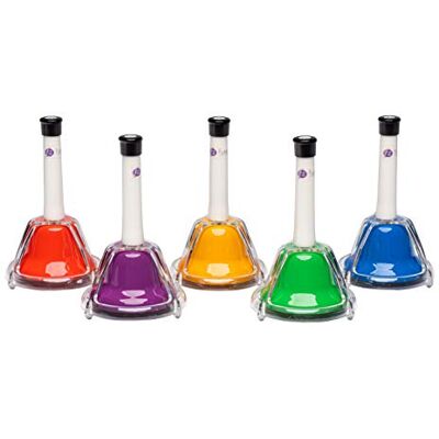 FUZEAU 70609 Set met 5 klankbellen 2 in 1 om te slaan 1 kleur = 1 note origineel kleurrijk FUZEAU 70609 Set met 5 klankbellen 2 in 1 om te slaan 1 kleur = 1 note origineel kleurrijk