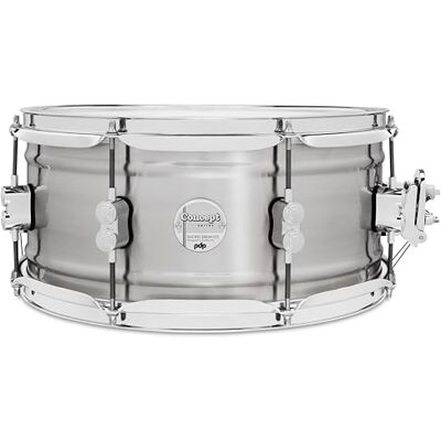Pacific Drums PDP Concept Series Metal Snare, 14" x 6.5", 1.2mm Natural Satin Brushed Aluminum Pacific Drums PDP Concept Series Metal Snare, 14" x 6.5", 1.2mm Natural Satin Brushed Aluminum