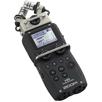 Zoom H5 Handy Recorder – Draagbare audio-opnameapparaat met verwisselbare microfoonmodules – Ideaal voor podcasting, muziekproductie, interviews – Zwart Zoom H5 Handy Recorder – Draagbare audio-opnameapparaat met verwisselbare microfoonmodules – Ideaal voor podcasting, muziekproductie, interviews – Zwart