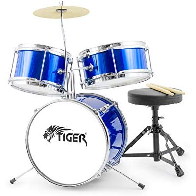 Tiger JDS7-BL 3-delige drumset blauw Tiger JDS7-BL 3-delige drumset blauw